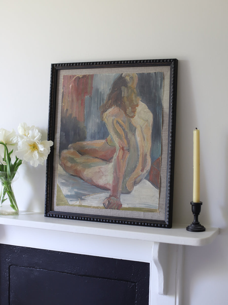 Vintage French Studio Nude Portrait
