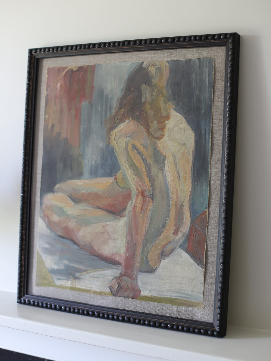 Vintage French Studio Nude Portrait