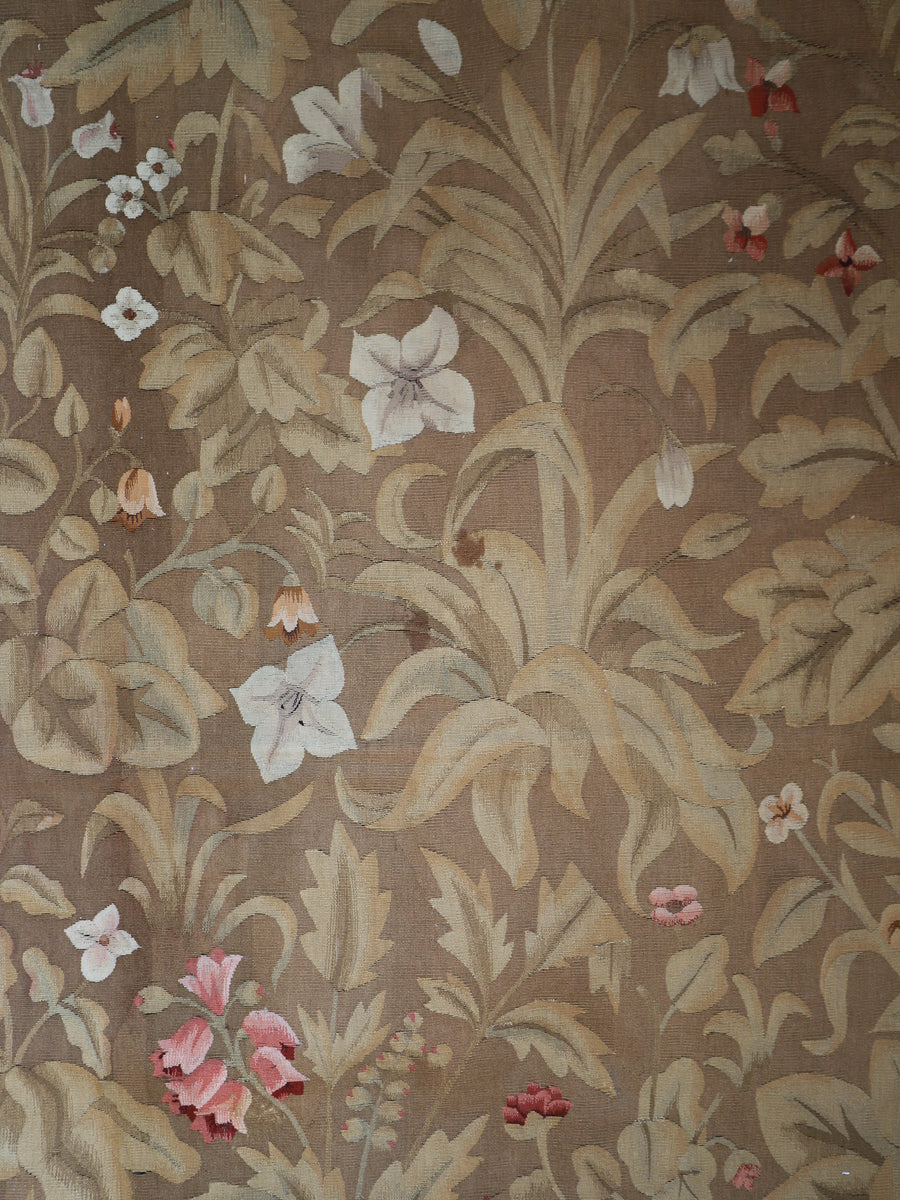 Antique Aubusson Millefleur Tapestry