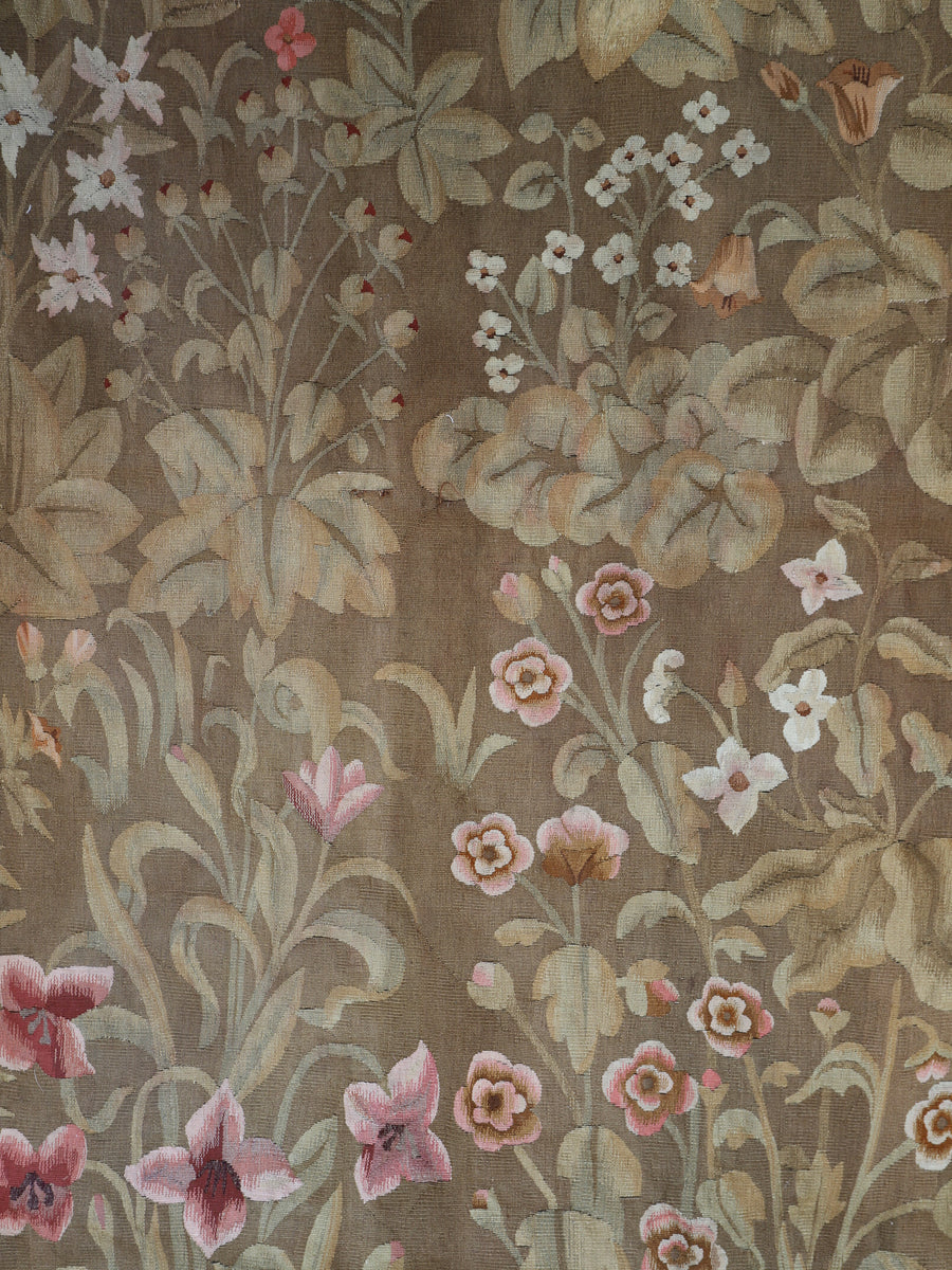 Antique Aubusson Millefleur Tapestry