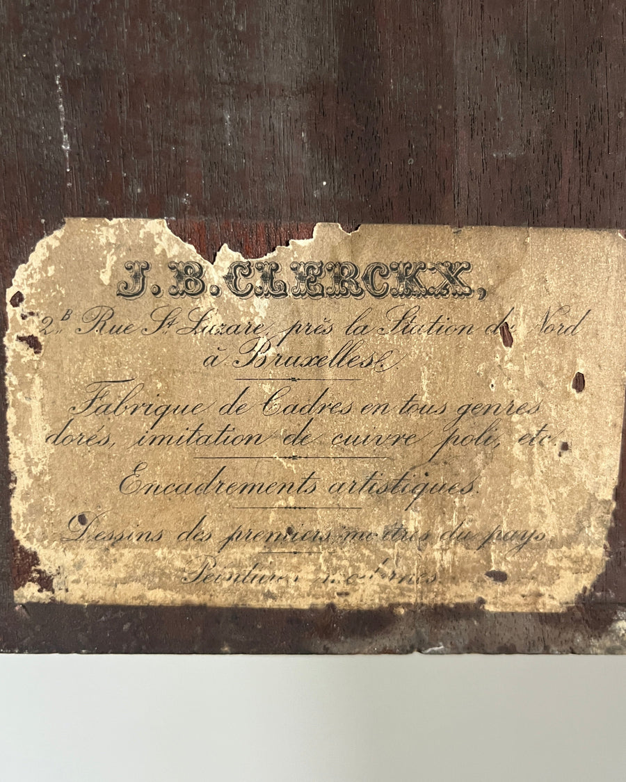 Antique Belgian Still Life of a Bouquet of Roses